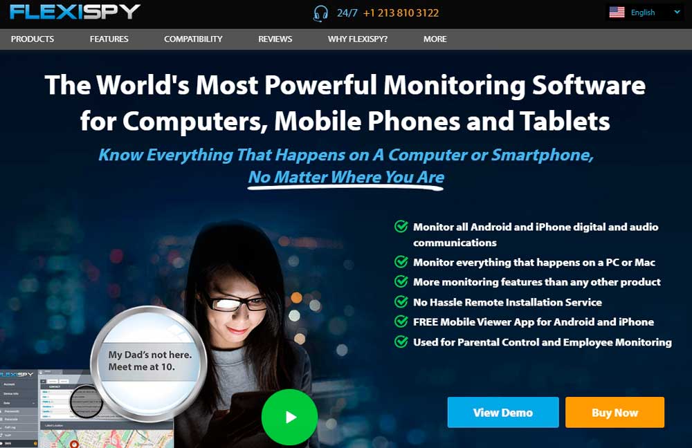 mobile monitoring software FlexiSPY™