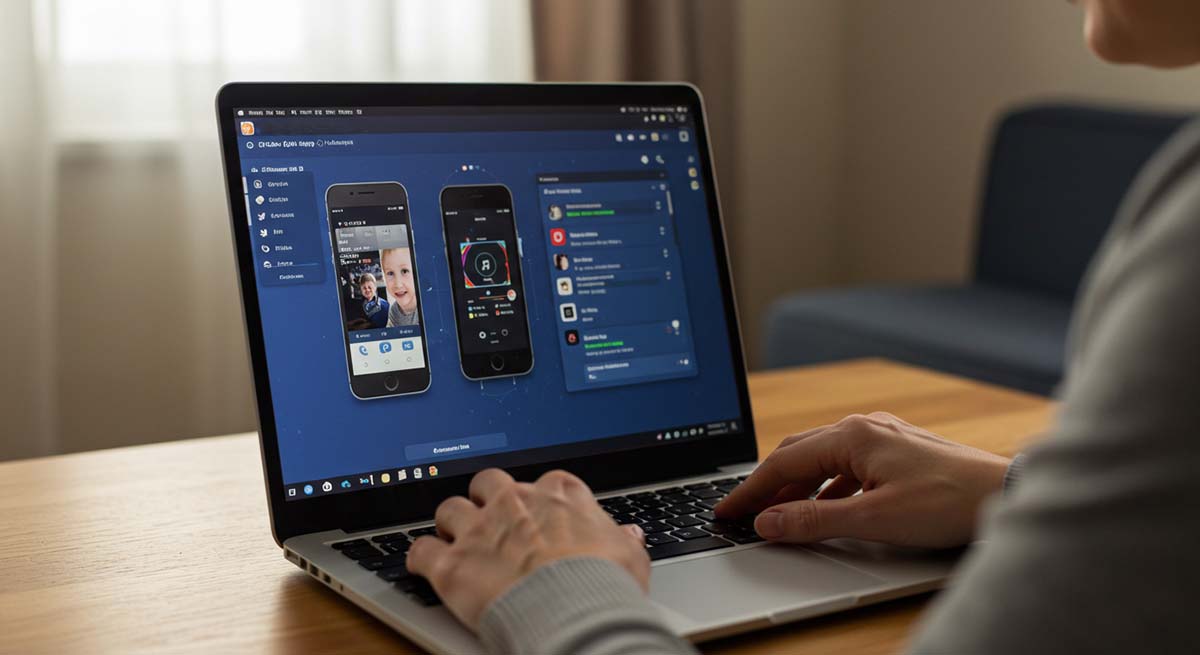 parent using Facebook hacking app dashboard